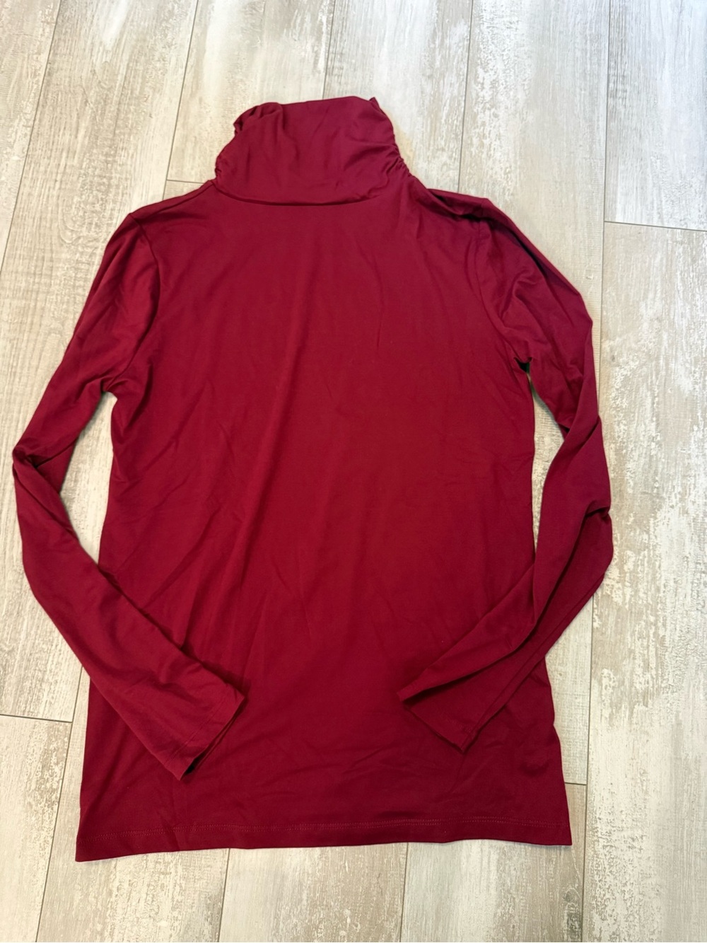 PinkBlush Red Maternity Turtleneck Long Sleeve Blouse | Size L | EUC